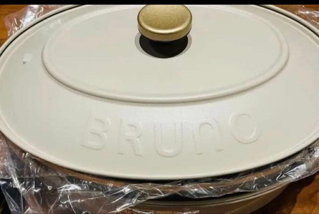 BRUNO オーバルホットプレート　グレージュ