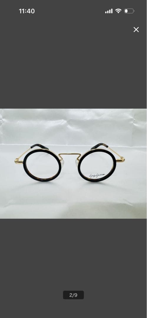 YOHJI YAMAMOTO 眼鏡フレーム ヨウジヤマモト 丸眼鏡 試着のみ