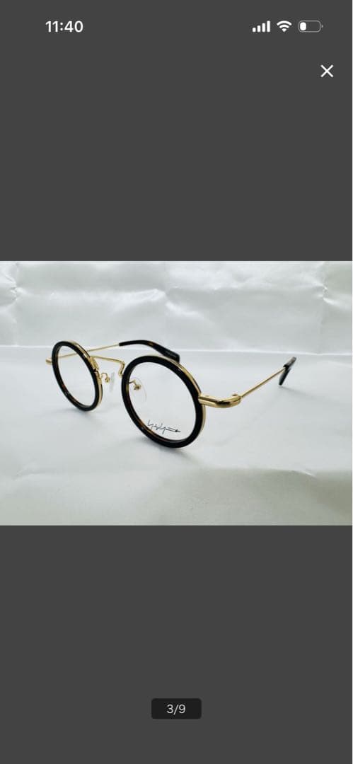 YOHJI YAMAMOTO 眼鏡フレーム ヨウジヤマモト 丸眼鏡 試着のみ