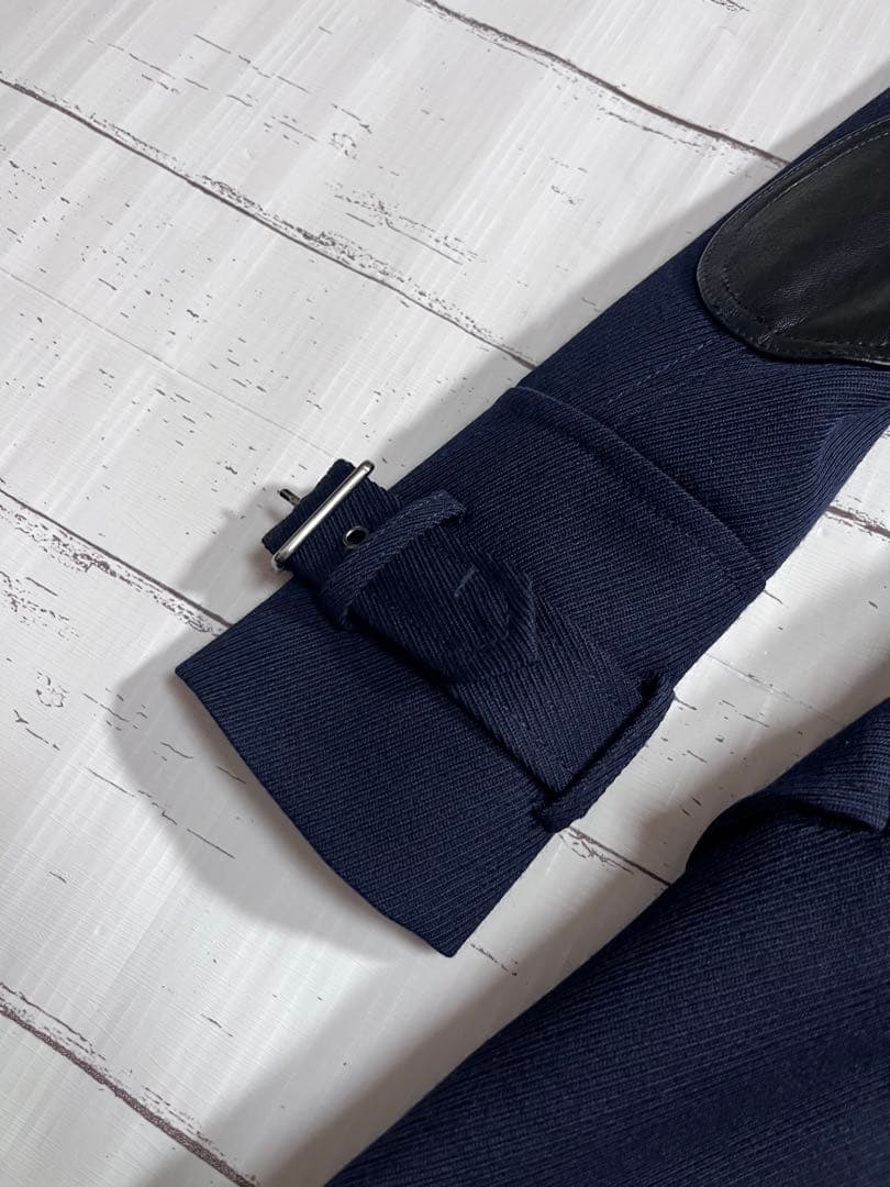 Burberry brit トレンチコート ダブル　異素材　エルボーパッチ