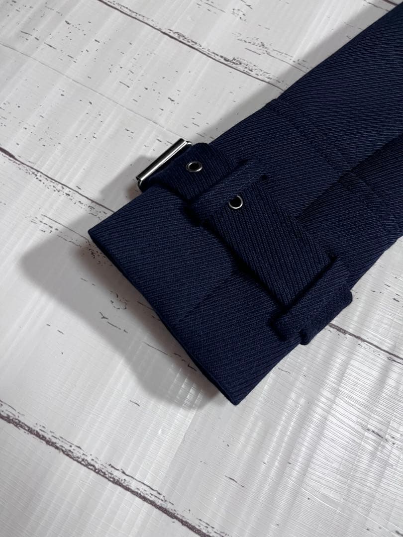 Burberry brit トレンチコート ダブル　異素材　エルボーパッチ