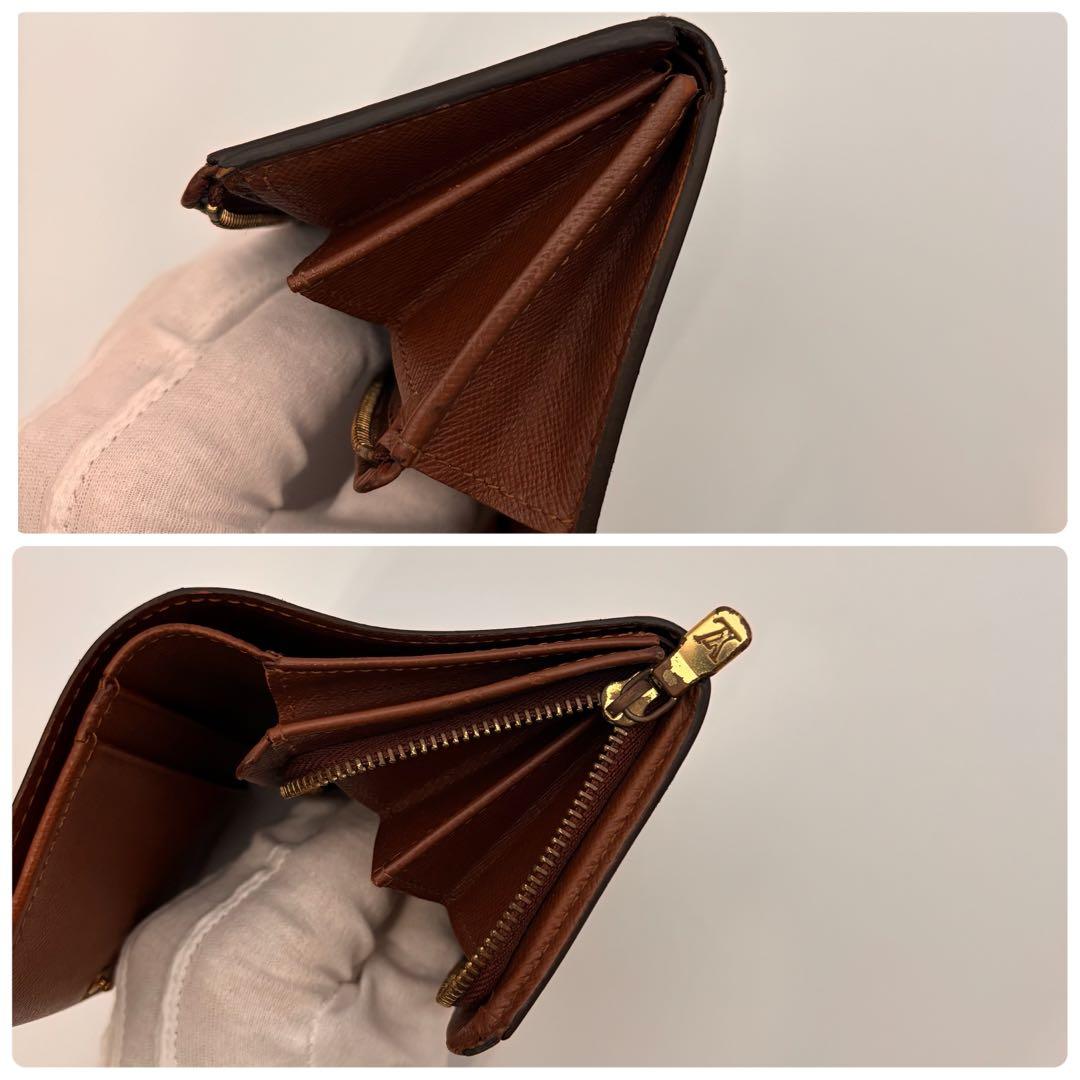 【鑑定済み】ルイヴィトン✨モノグラム✨2つ折り財布 ポルトモネビエ トレゾール