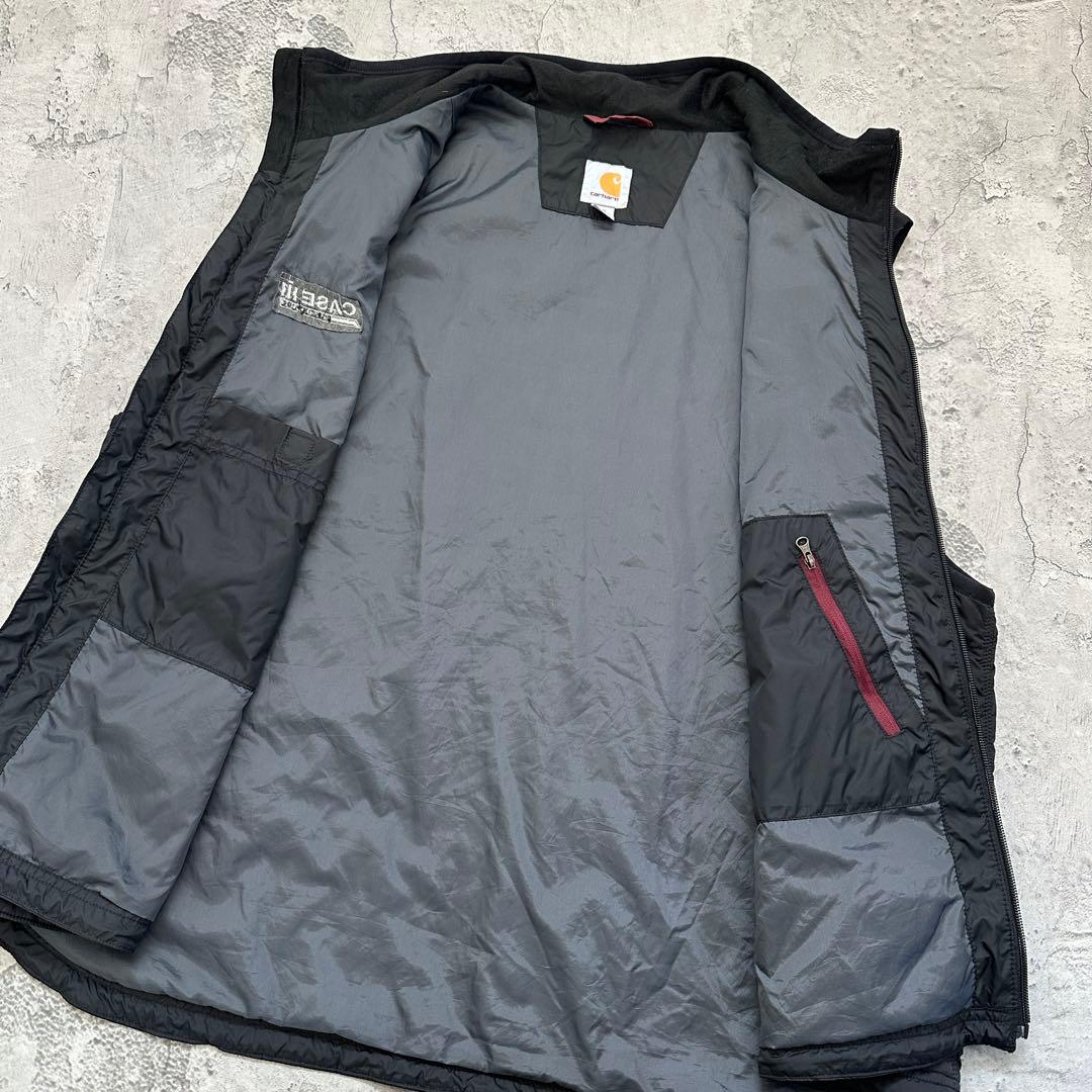 【Carhartt】カーハート（2XL）ギリアムベスト＊企業ロゴ＊中綿＊ナイロン