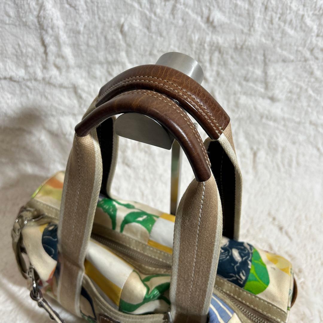 【美品】コーチ パッチワーク 2way ボストンバッグ キャンバス 10452