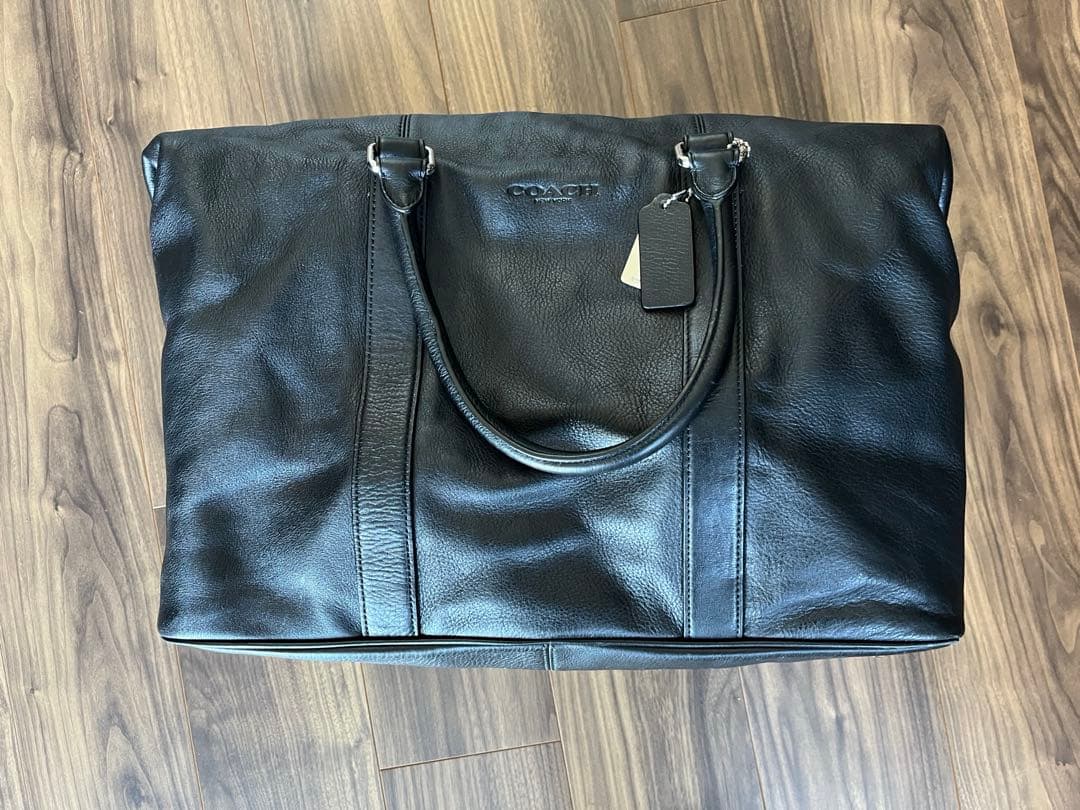 レザーボストンバッグ 黒【COACHコーチ】