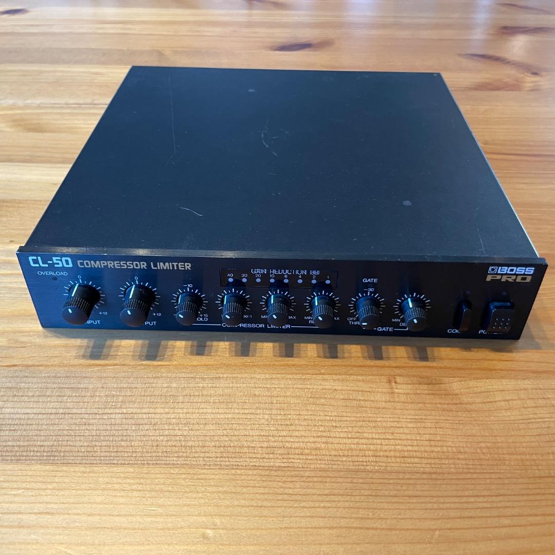 【動作品】BOSS CL-50 コンプレッサー リミッター 電源アダプタ付き