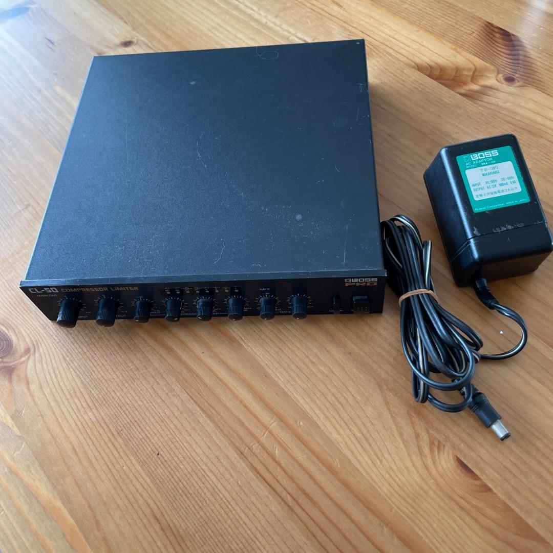 【動作品】BOSS CL-50 コンプレッサー リミッター 電源アダプタ付き