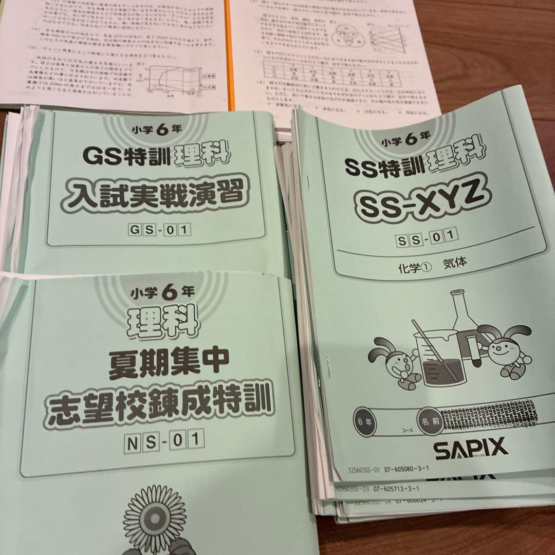 サピックス　6年　理科　SS特訓 GS 夏期　正月　講習　時事演習　フルテキスト