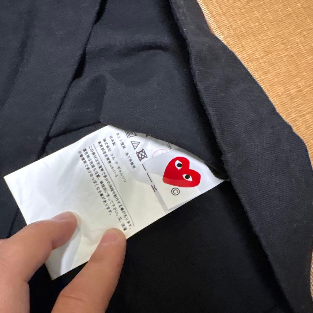 PLAY Comme des Garçons 黒 Tシャツ M ハート刺繍