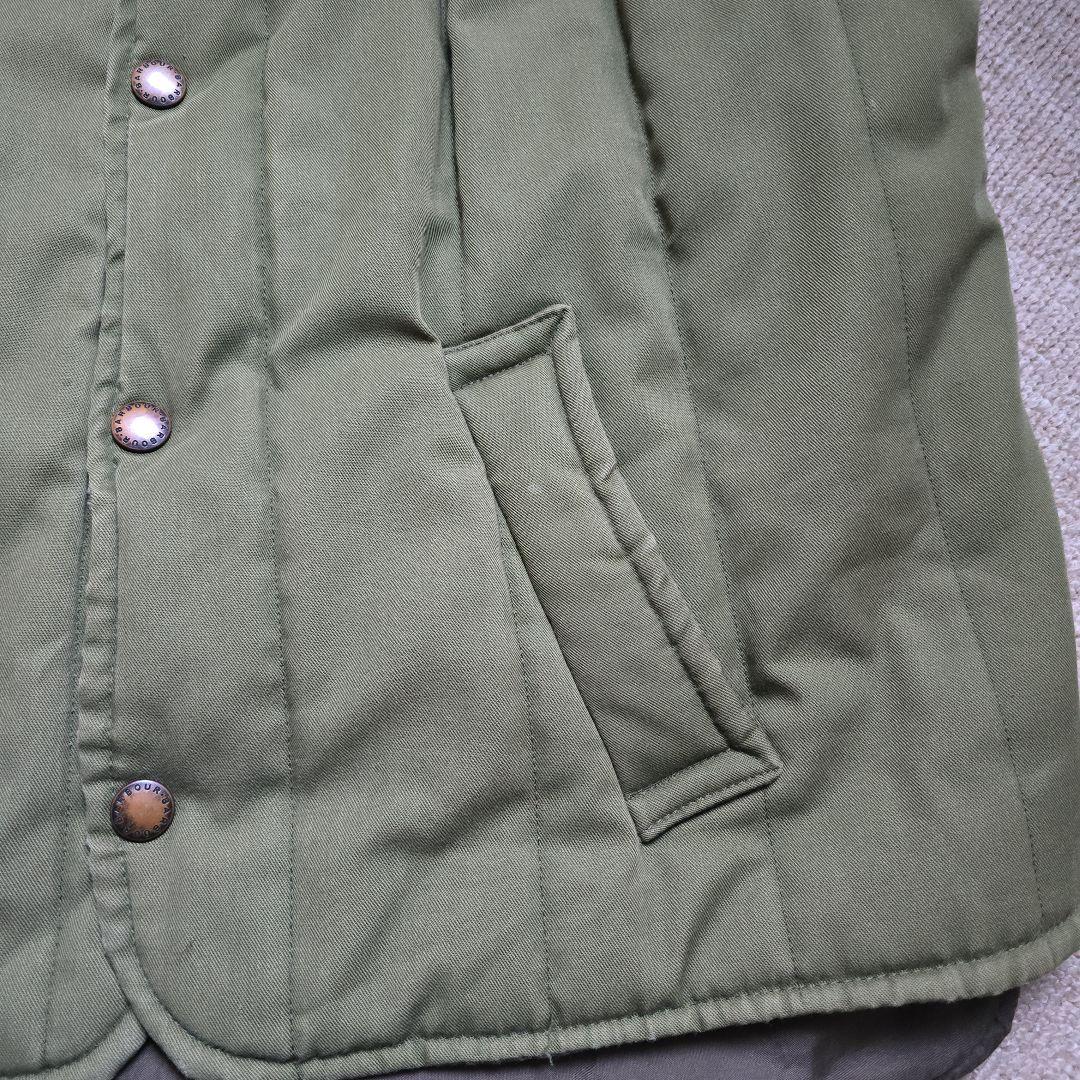 希少・英国製Barbour バブアー キルティングベスト ライナー 緑 L相当