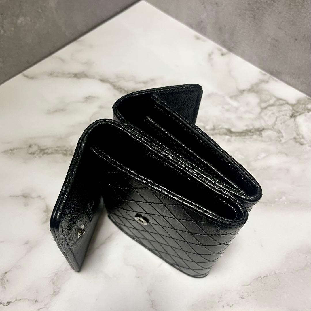 良品 CHANEL ココマーク 三つ折り財布