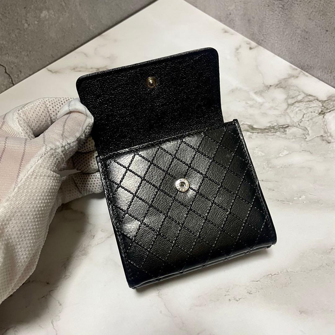 良品 CHANEL ココマーク 三つ折り財布