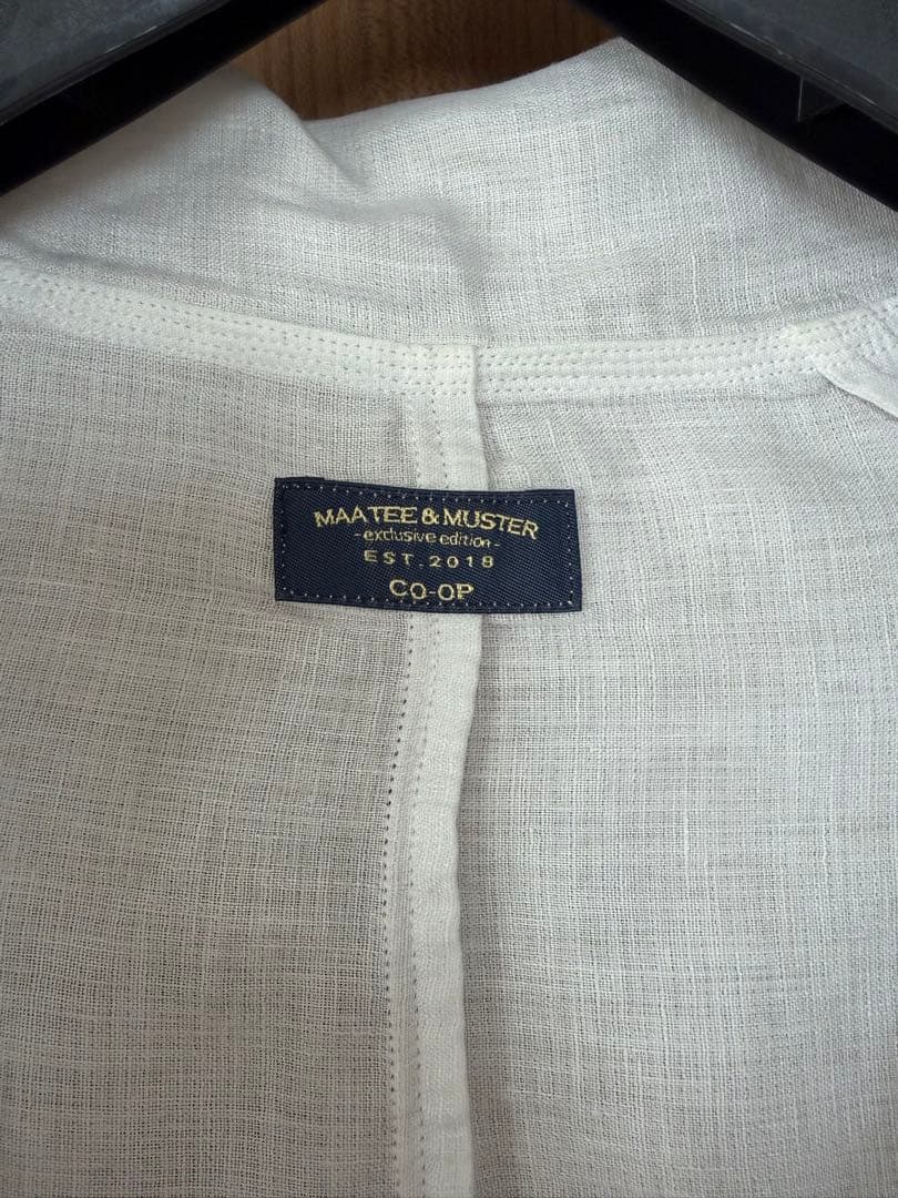 maatee&sons “極上LINEN薄” 1枚仕立てJACKET 別注