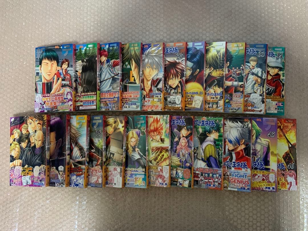 全巻初版帯付き　新テニスの王子様　1巻〜46巻、全巻セット+おまけ　　未開封有り