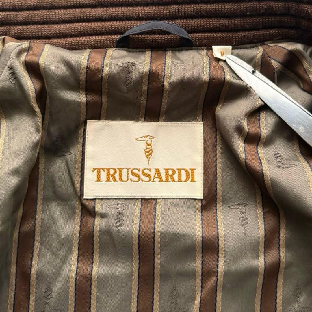 TRUSSARDI 短丈　ボンバージャケット　シルク100% 絹