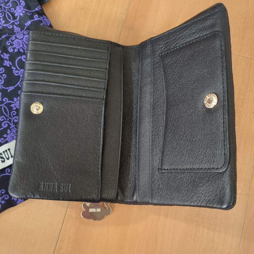 ANNA SUI ピーコック　二つ折り　がま口財布　孔雀