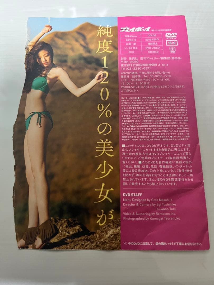 今田美桜　週刊プレイボーイ特別付録DVD　蕾がひらく