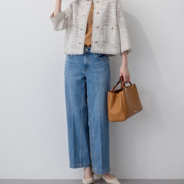 RED CARD 23区別注 デニムパンツ ストレッチ ストレート ライン