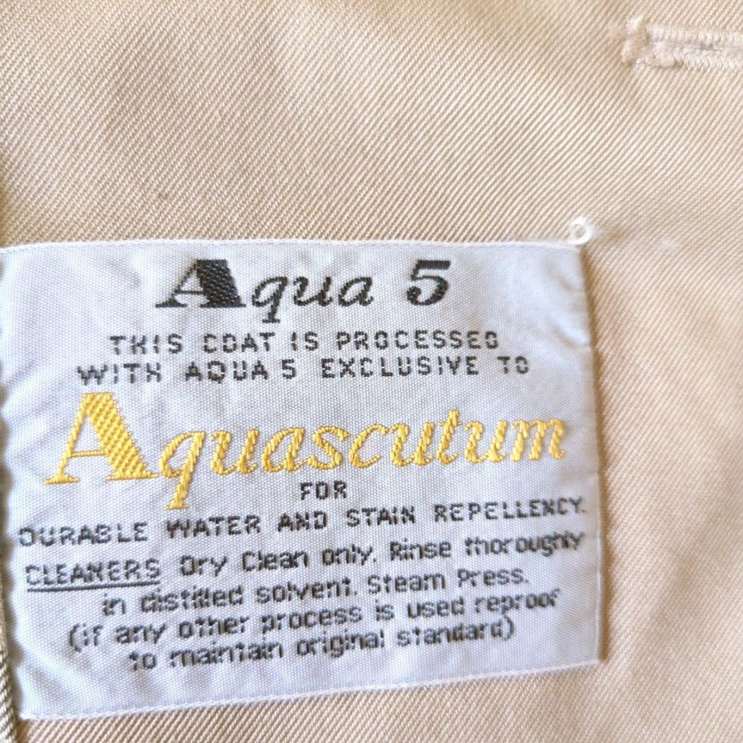 【美品】アクアスキュータム Aquascutum トレンチコート Aqua5
