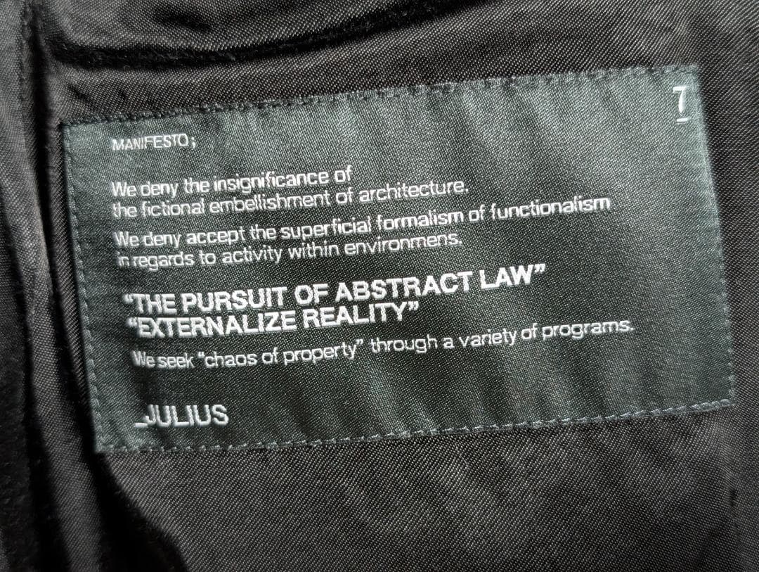 JULIUS 14AW Glitch; ダウン モッズコート サイズ1