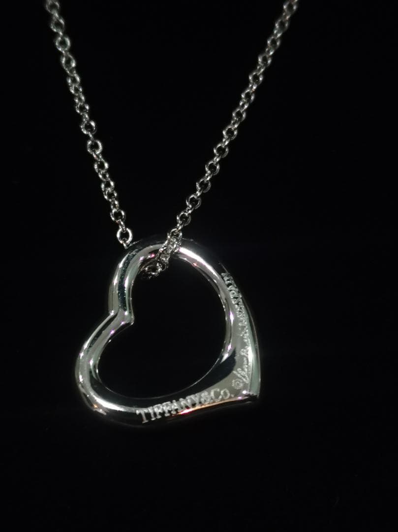 Tiffany & Co. ハートネックレス シルバー 925 ロゴ入り 美品