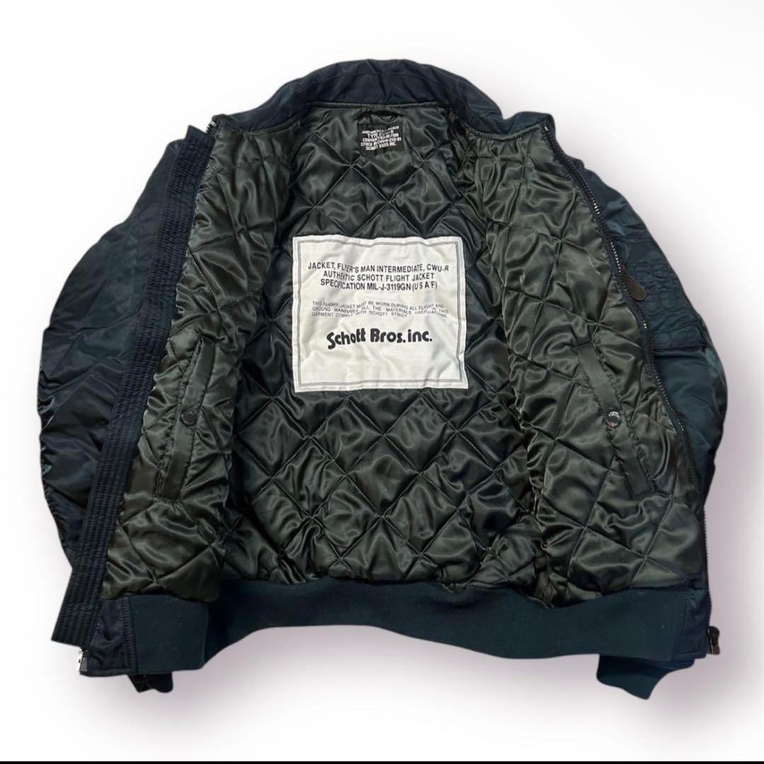 激レア未使用 田中シェン着Schott NYC flight jacket 紺