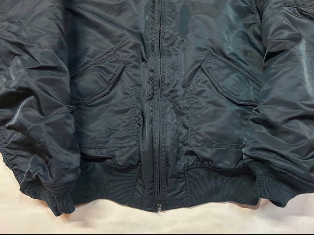 激レア未使用 田中シェン着Schott NYC flight jacket 紺