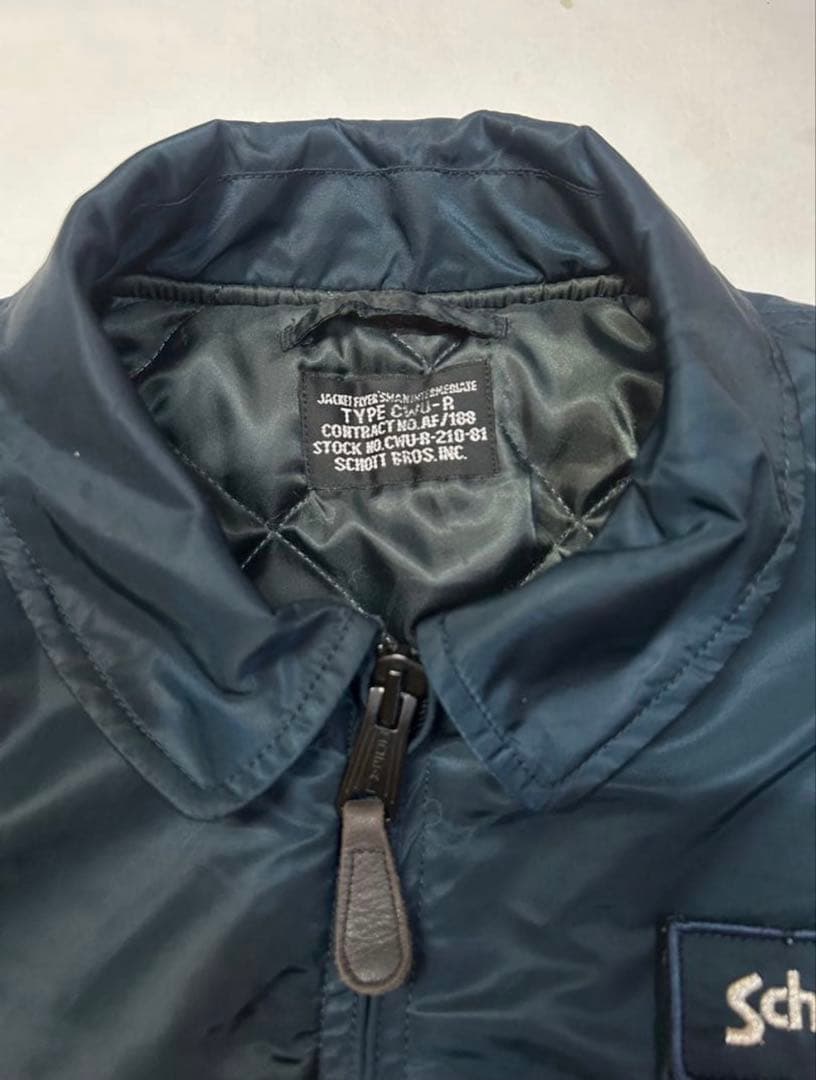 激レア未使用 田中シェン着Schott NYC flight jacket 紺