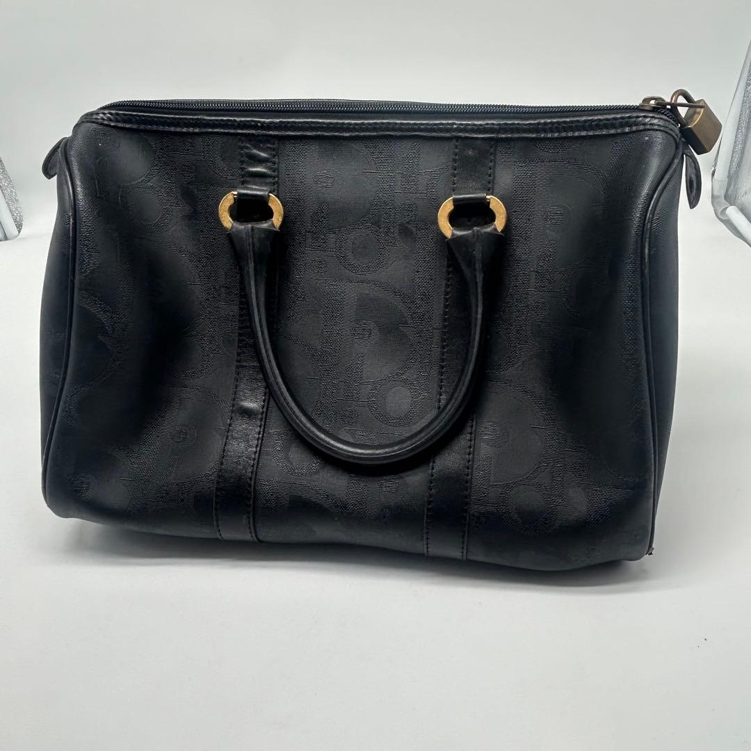 dior トロッター　ボストン　バッグ　pvc レザー