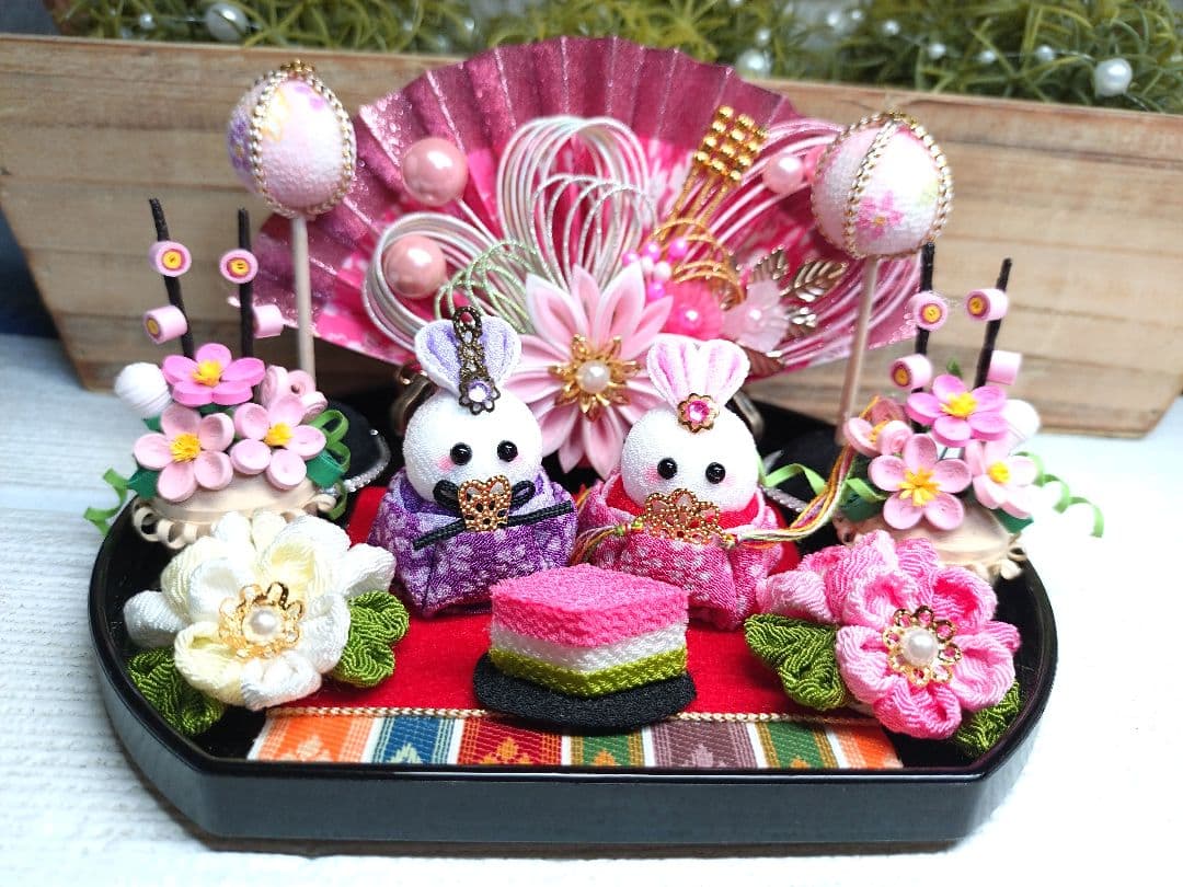♦10*13♦2026♦★節分飾り*つまみ細工*仲良し鬼さん飾り★♦他…♥