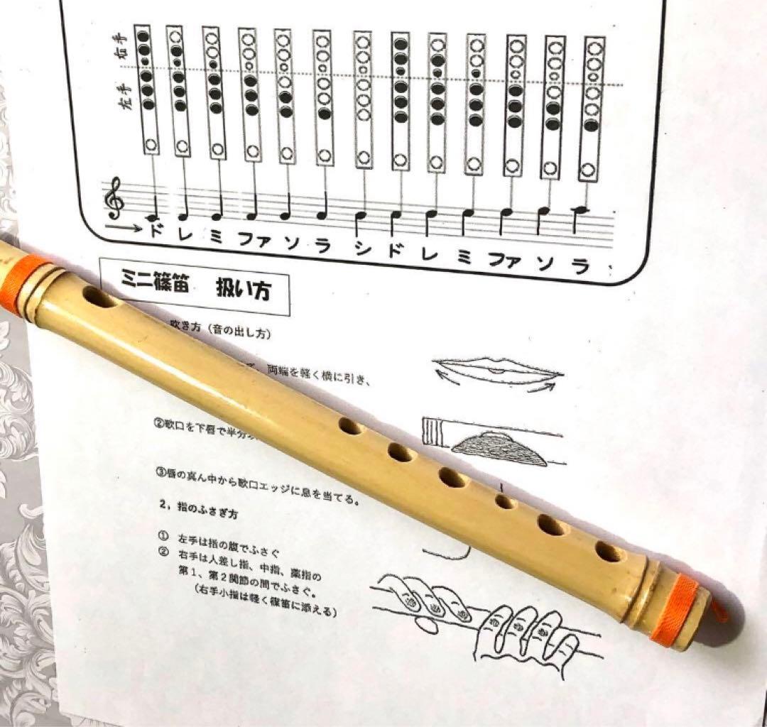 《実用》篠笛セット【熊手篠笛と専用袋】