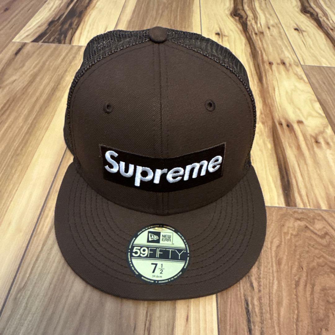 Supreme 59FIFTY ブラウンキャップ 7 1/2