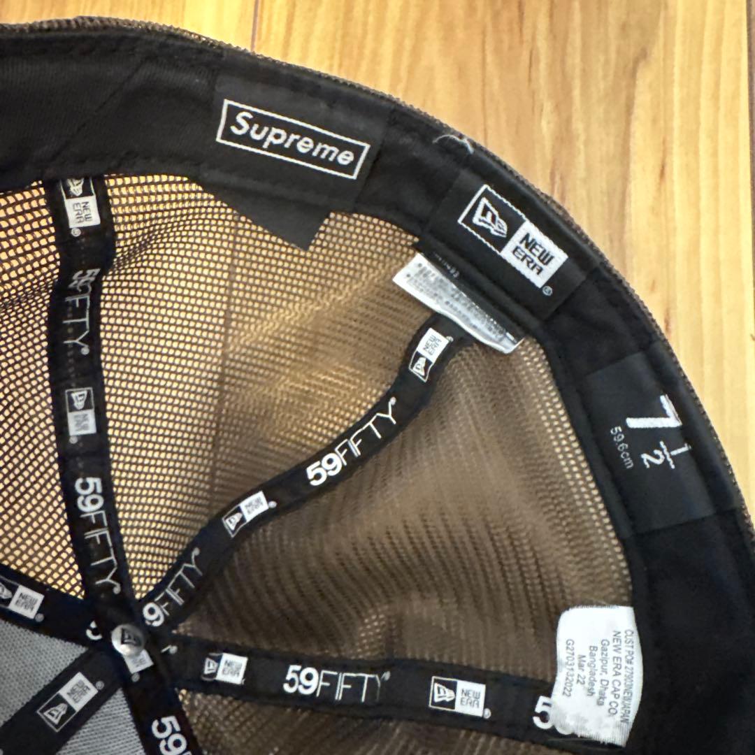 Supreme 59FIFTY ブラウンキャップ 7 1/2