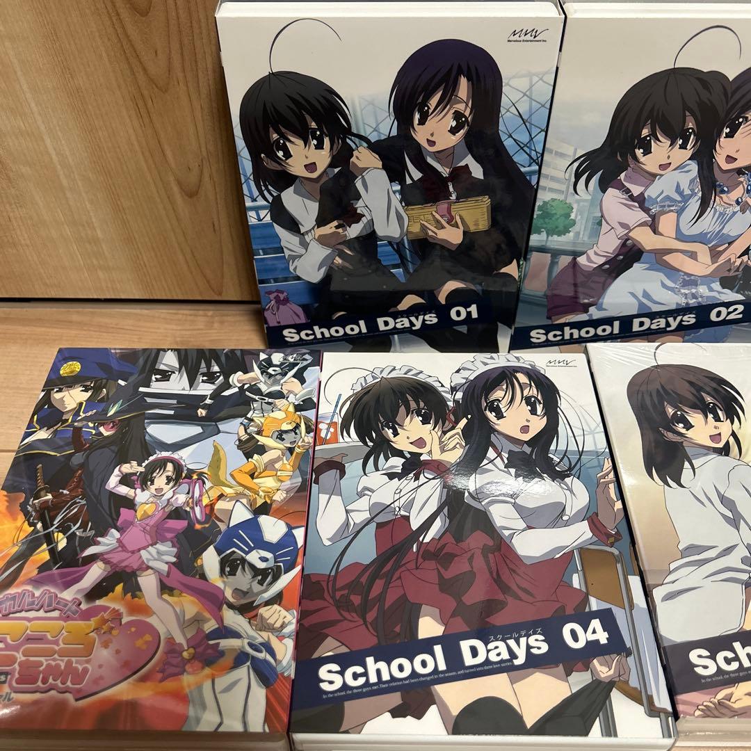 School Days 初回限定版DVD全6巻セット+マジカルハートこころちゃん