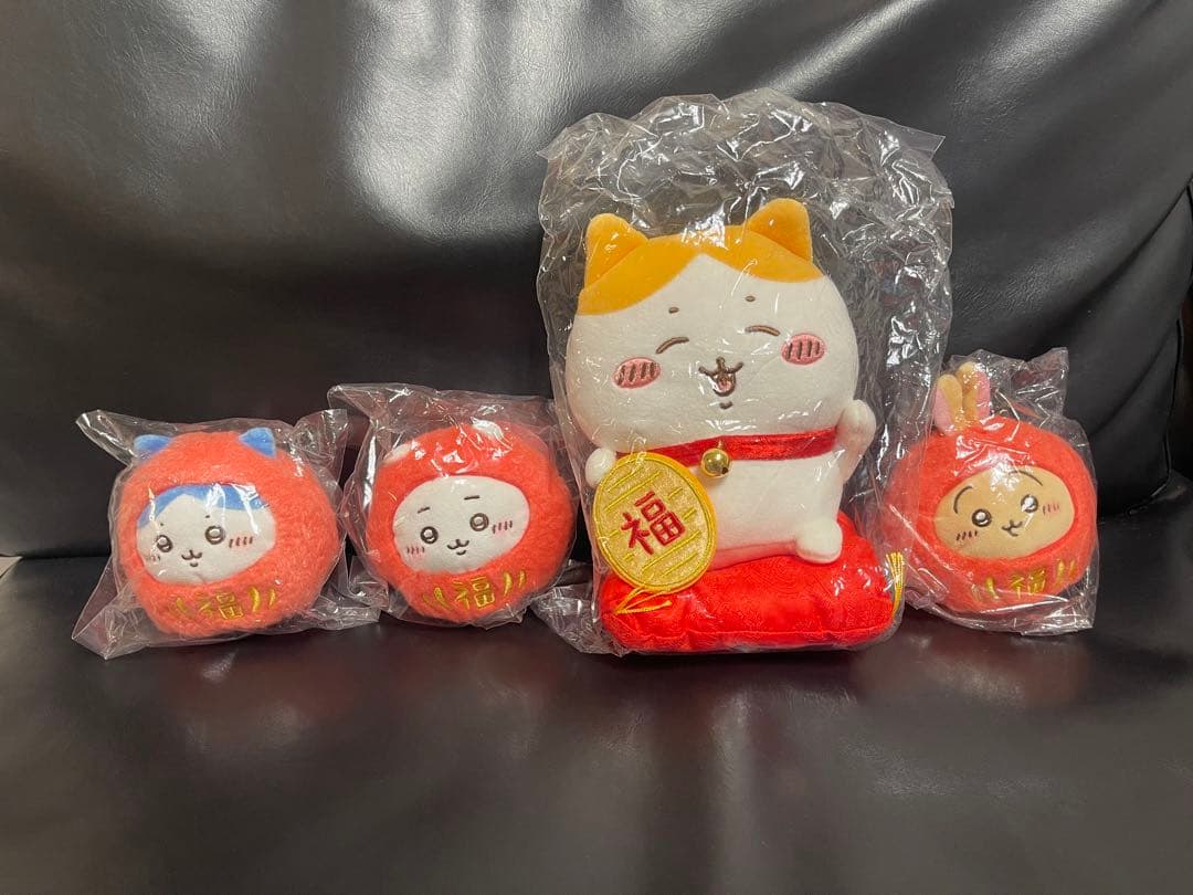 招福！ハチワレぬいぐるみS マスコット　だるまになっちゃった！ぬいぐるみ