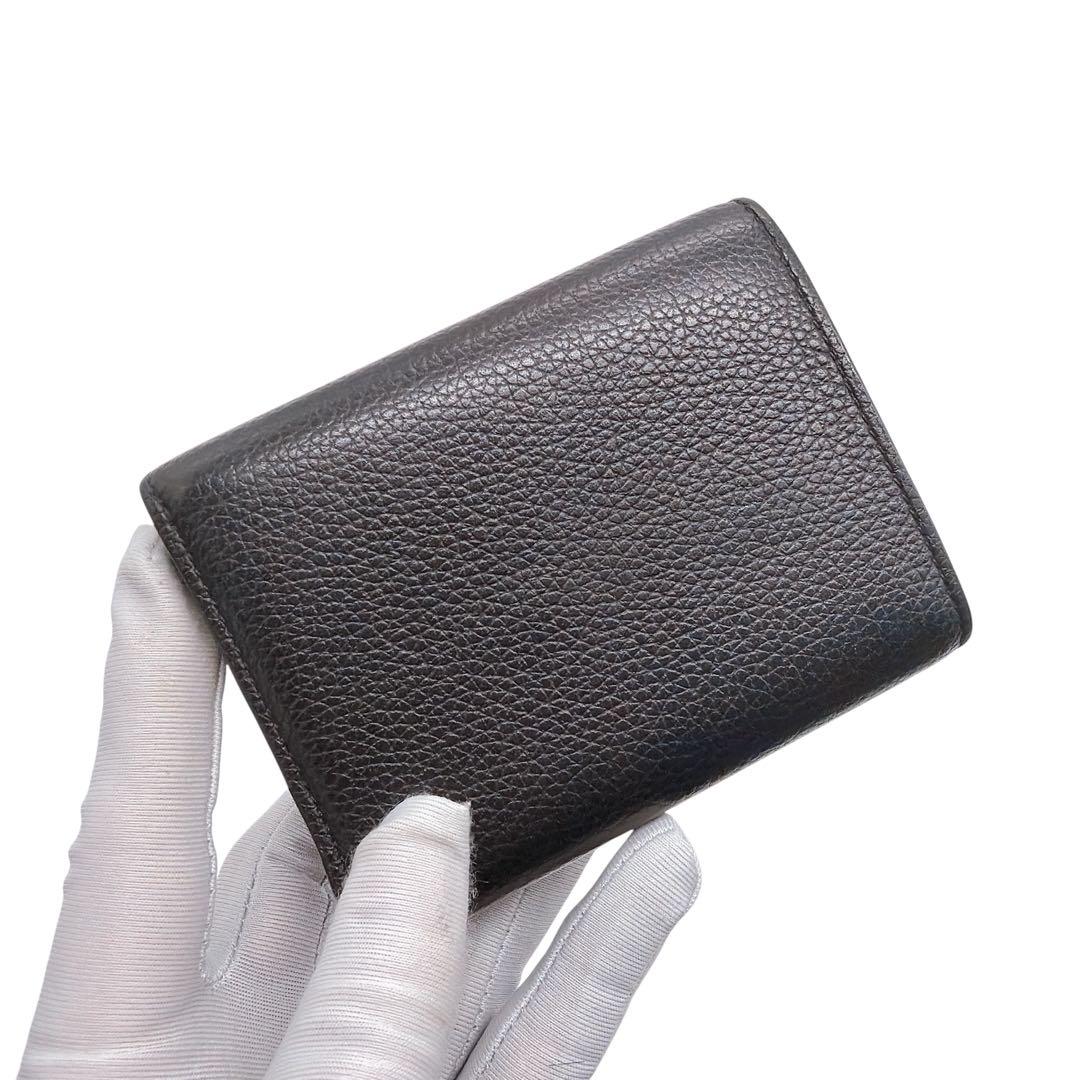ロエベ レザー アナグラム トライフォールドウォレット 三つ折り財布 LOEWE