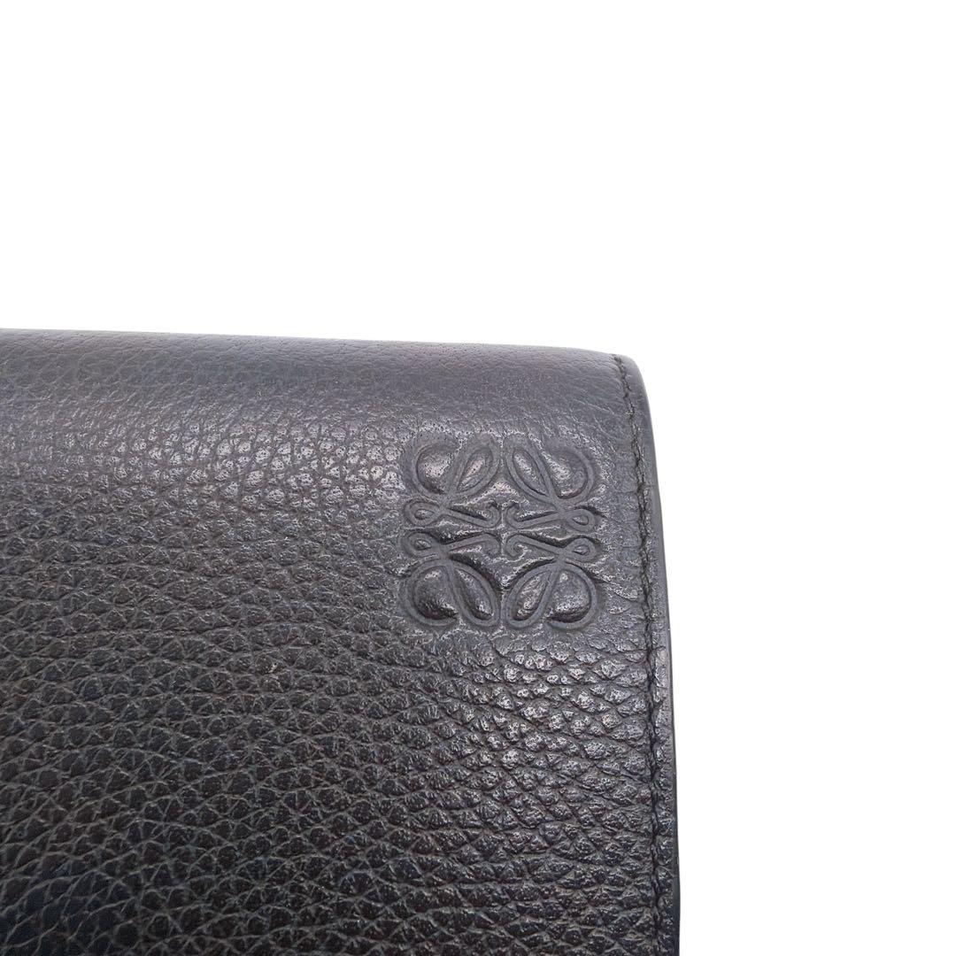 ロエベ レザー アナグラム トライフォールドウォレット 三つ折り財布 LOEWE