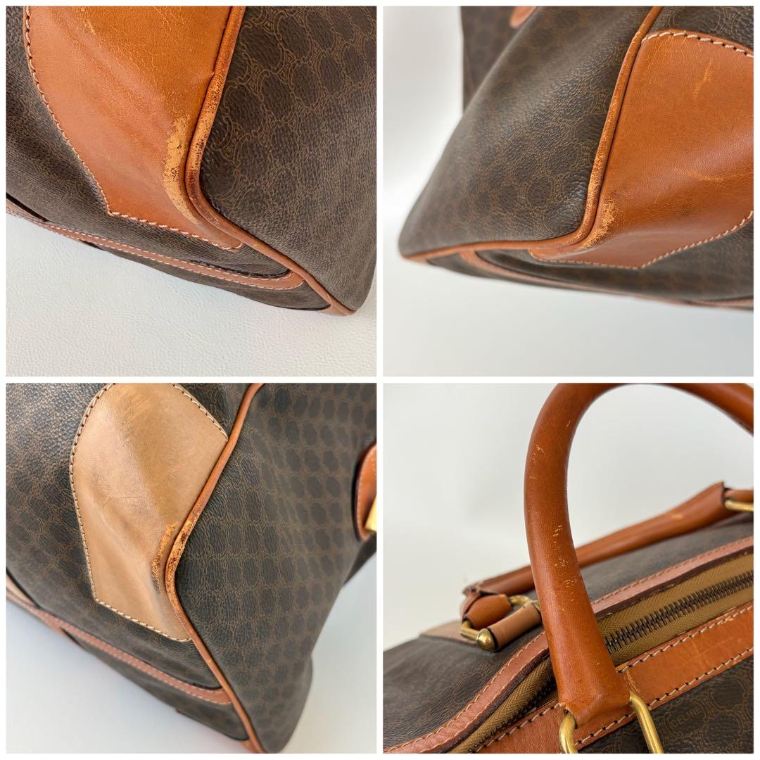 CELINE セリーヌ　マカダム　トリオンフ　ボストンバッグ　カデナ　男女兼用