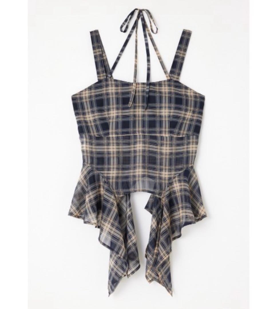 LAGUA GEM HEM FLARE キャミトップス