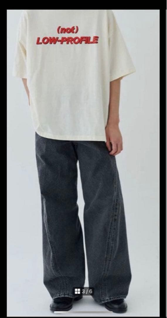 NVRFRGT 3D TWISTED WAID LEG JEANS 【別注】