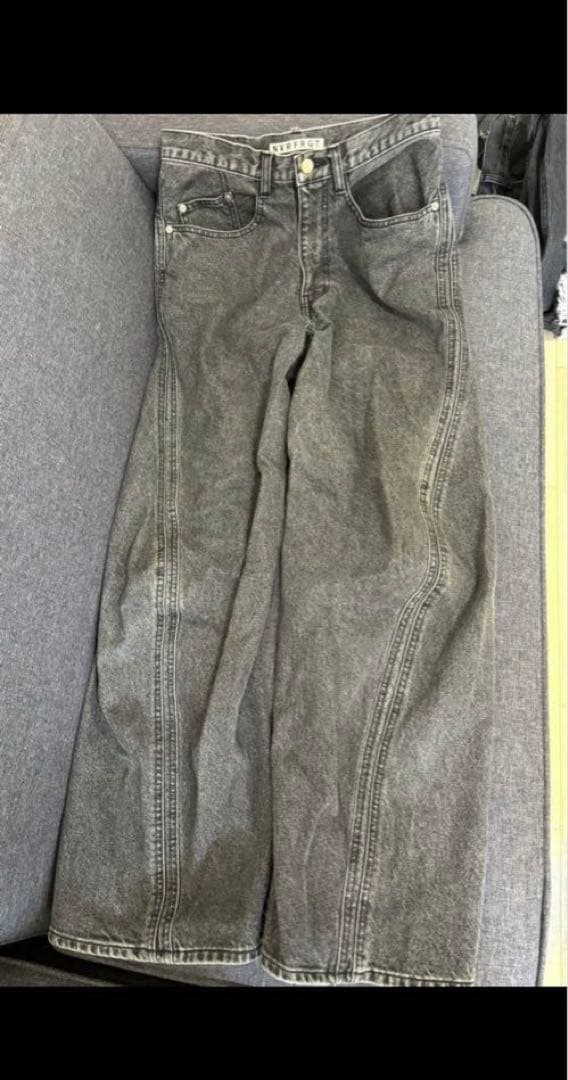 NVRFRGT 3D TWISTED WAID LEG JEANS 【別注】