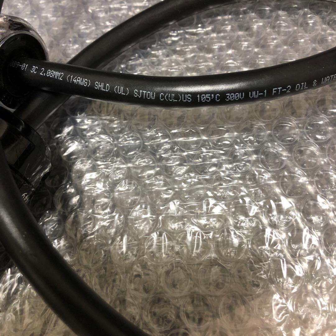 プロケーブル　WATTGATE シールド電源ケーブル　透明プラグ　1.0ｍ
