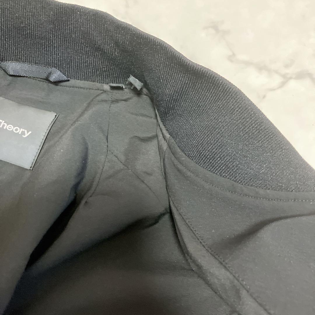 Theory ストレッチ ブルゾン ブラック XL ナイロン ジャケット