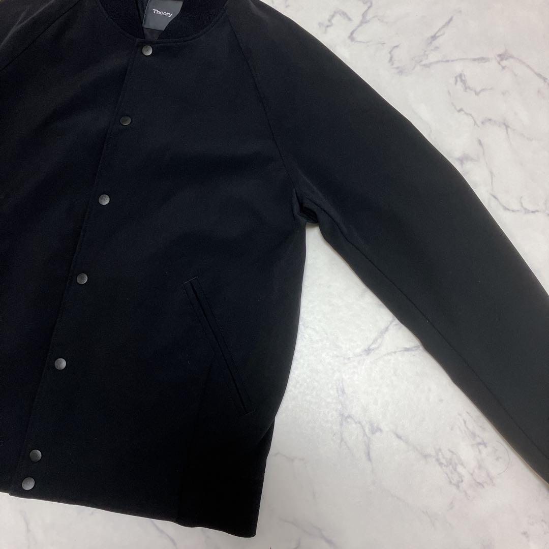 Theory ストレッチ ブルゾン ブラック XL ナイロン ジャケット