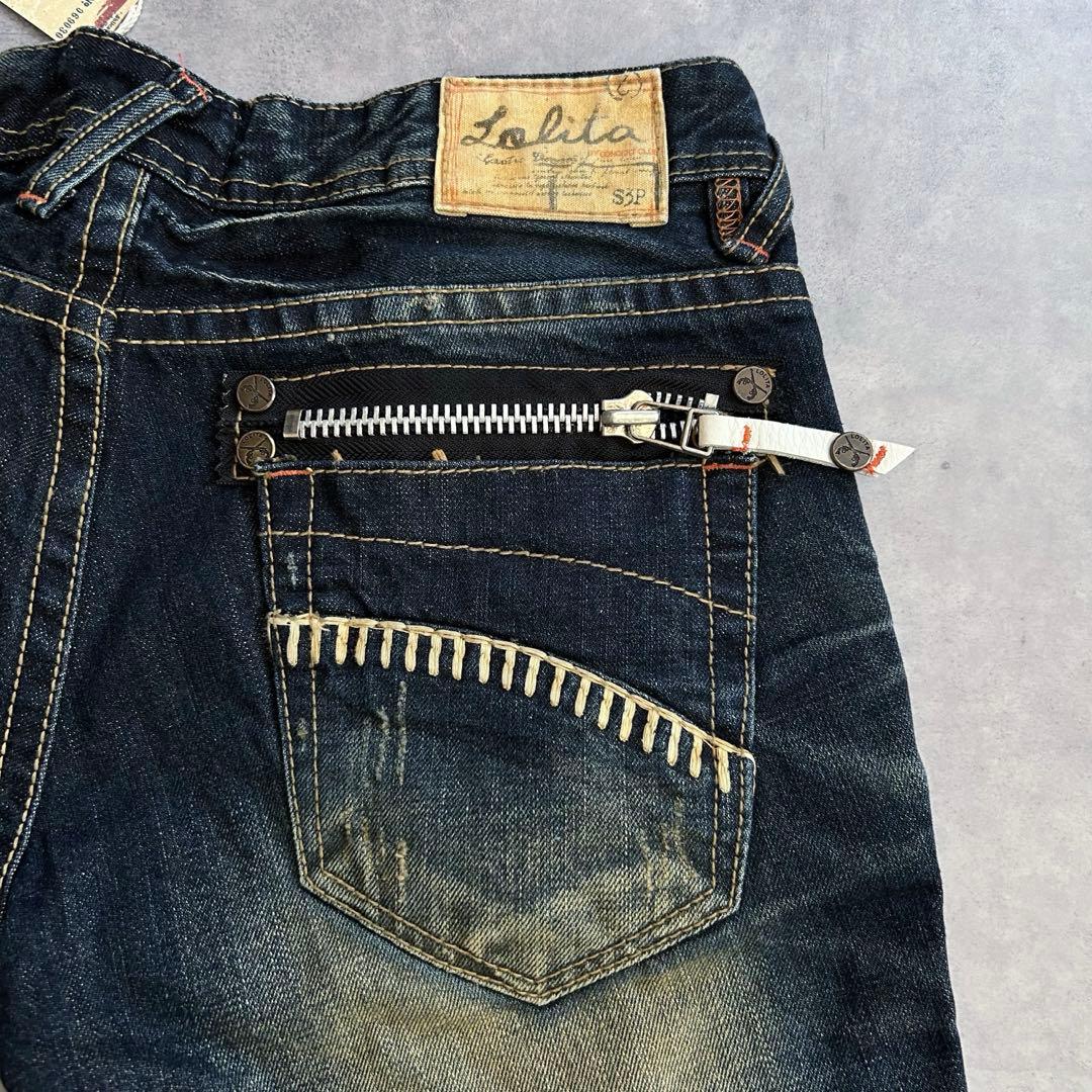 新品タグ付き Lolita Jeans 鬼ヒゲ フレアデニム 31 y2k