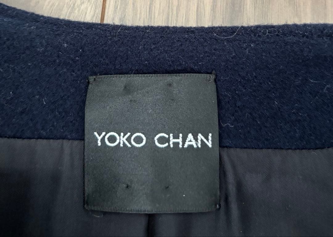 （最終値下）YOKO CHAN ヨーコチャン　ネイビー コート