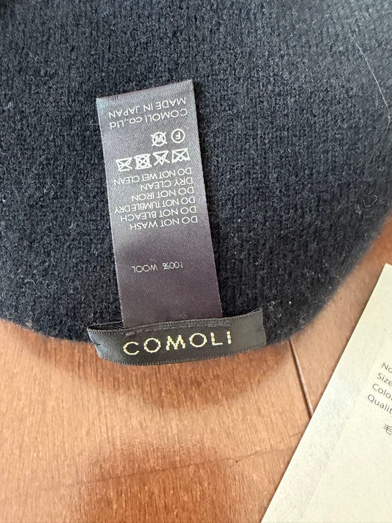 新品未使用 COMOLI ウールニットキャップ