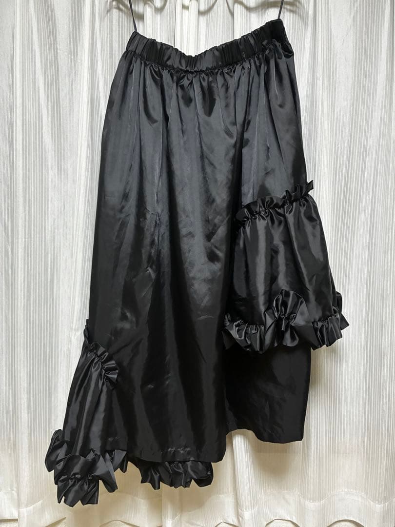 noir kei ninomiya 25SS フリル ラッフルギャザースカート