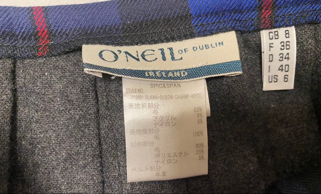 O'NEIL OF DUBLIN オニールオブダブリン スカート サイズ8