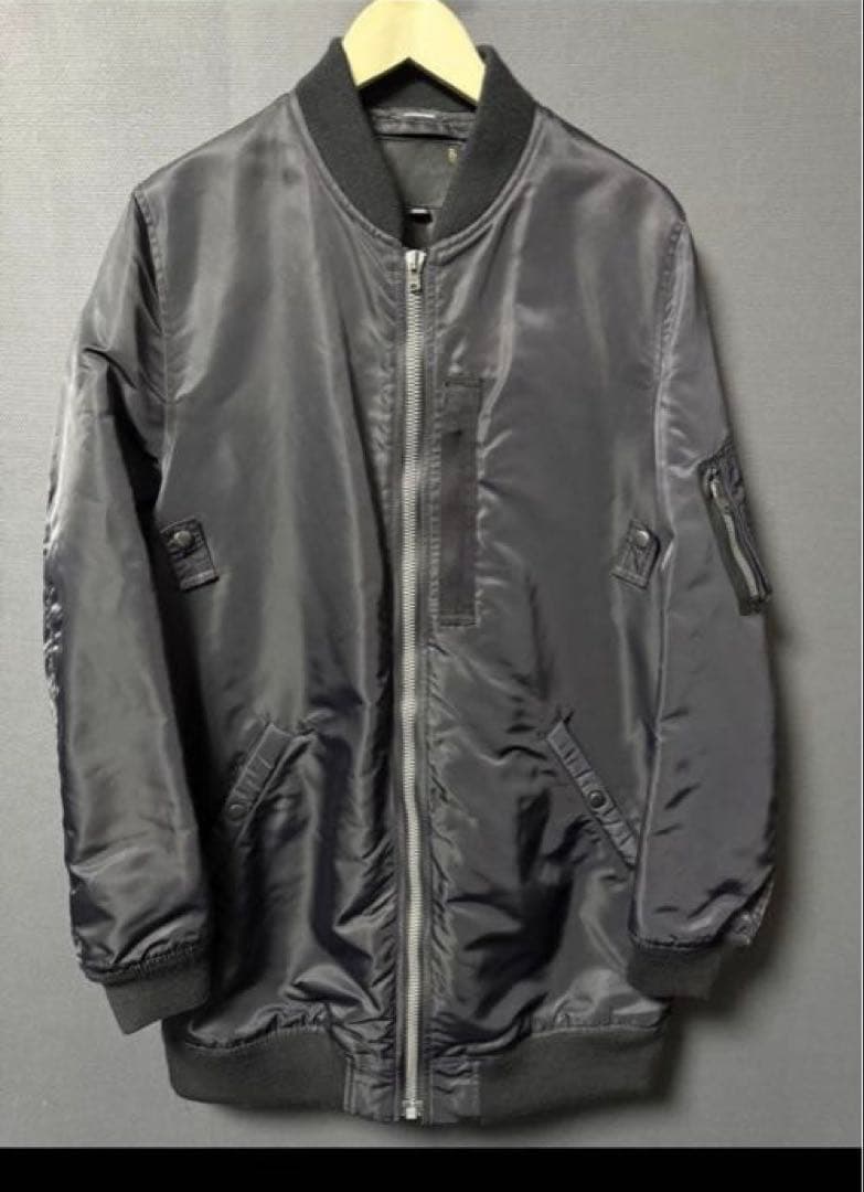 R13 longfit bomberjacket MA-1 黒 M